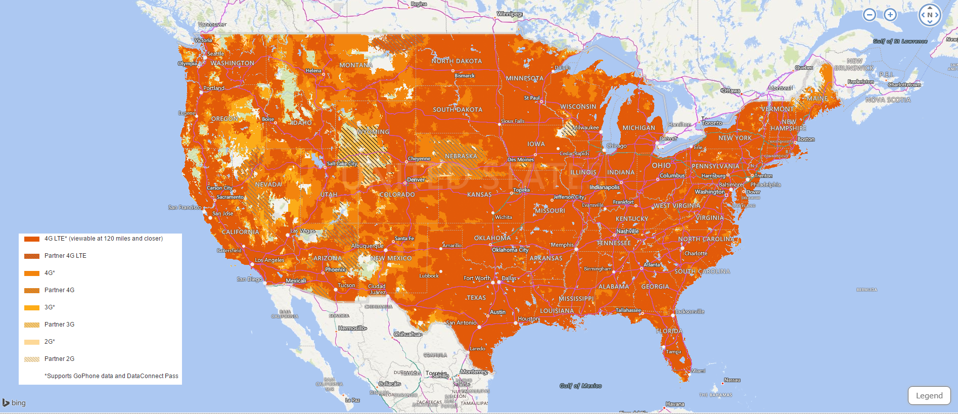 AT&T Data Coverage Map